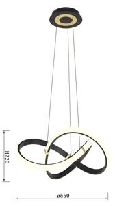 Lustră LED dimabilă pe cablu Wofi 6134-104 INDIGO LED/44W/230V
