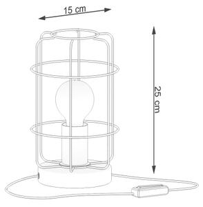 Lampă de masă Sollux SL.1265 GOTTO 1xE27/15W/230V negru