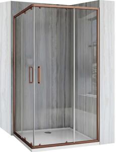 Rea City cabină de duș 90x90 cm dreptunghiular cupru /sticlă transparentă REA-K6984