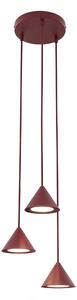 Emibig Elit lampă suspendată 3x10 W burgundia 1813/3PREM