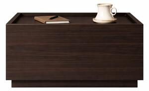 Noptiera lemn Blocka modulara 40x40x23.5 cm Black