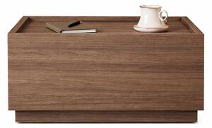Noptiera lemn Blocka modulara 40x40x23.5 cm Walnut