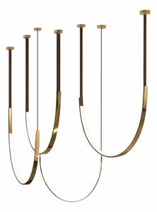 Lustra LED cu accente aurii 50x100cm