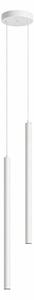 Pendul dublu minimalist cilindric – finisaj alb 30cm