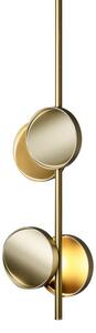 Pendul decorativ cu design arhitectural, finisaj auriu 140cm