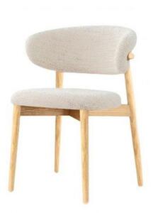 Scaun de dining Elara – tapițerie din in (linen) Oak