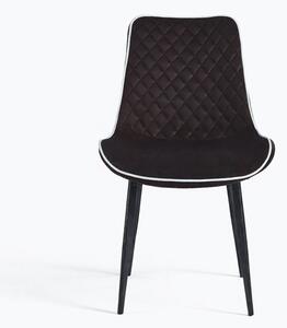 Scaun dining Milano din velur Brown
