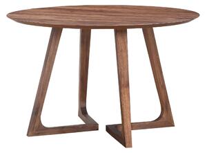 Masa rotunda dining din lemn masiv TERRA WALNUT 100x100x75 cm