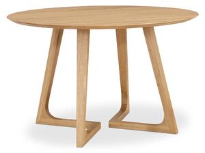 Masa rotunda dining din lemn masiv Terra Oak 100x100x75 cm