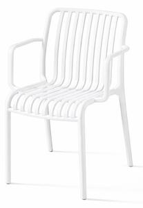 Scaun din polipropilenă pentru exterior White