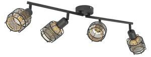 Eudoria 4 Plafonieră Black/Gold - Lindby