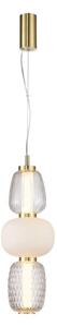 Lustră LED pe cablu CARO LED/28W/230V auriu