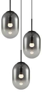 Lustră pe cablu ALIAS 3xE14/40W/230V negru/gri