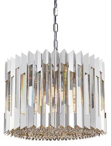 Lustră de cristal pe lanț RITZ 7xE14/40W/230V crom