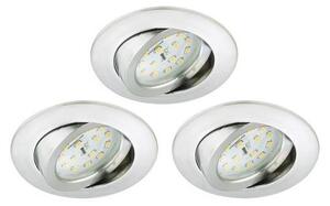 SET 3x corp de iluminat LED încastrat pentru baie Briloner 8312-039 LED/5W/230V IP23