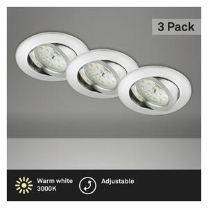 SET 3x corp de iluminat LED încastrat pentru baie Briloner 8312-039 LED/5W/230V IP23