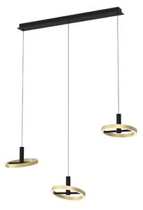 Lustră LED dimabilă pe cablu Wofi 7016-304 BREST LED/26W/230V negru/auriu