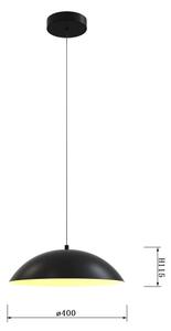 Lustră LED dimabilă pe cablu Wofi 6001-104 ROSCOFF LED/19W/230V negru/auriu