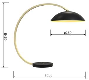 Lampă LED tactilă dimabilă Wofi 8001-104 ROSCOFF LED/10,5W/230V negru/auriu
