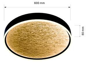 Plafonieră LED dimabilă Wofi 9002-104L BORDEAUX LED/60W/230V negru/auriu