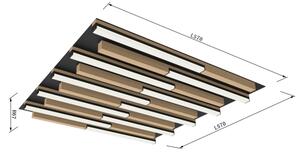 Wofi 9031-1006 - Plafonier LED dimabil PALERMO 40W 230V lem lemn