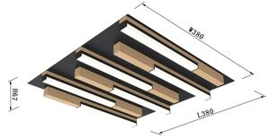 Wofi 9031-606 - LED plafonieră PALERMO dimabilă LED/26W/230V lemn
