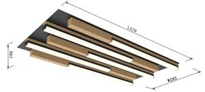 Wofi 9031-506S - LED plafonieră PALERMO dimabilă LED/34W/230V lemn