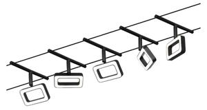 Paulmann 94485 - Set complet 5 x LED (4,8 W), sistem pe cablu FRAME, 230 V, negru