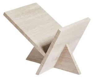 Mountain Magazine Holder Medium Grey Travertine - Woud