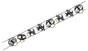 Paulmann 94494 - Set 8x GU5,3/7,5W spot CARDAN 230V negru