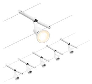 SET 5x lustră pe cablu Paulmann 94458 GU5,3/10W SALT 230V alb