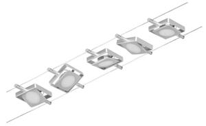 Paulmann 94420 - Set 5xLED/4,5W sistem complet cu cablu MAC 230V crom mat