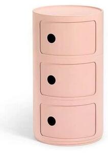 Componibili Bio 3 Masă Laterală Pink - Kartell