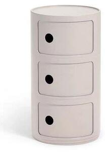 Componibili Bio 3 Masă Laterală Cream - Kartell