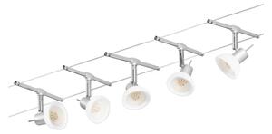 Paulmann 94136 - Set 5xGU5,3/10W, sistem complet de iluminat pe cablu SHEELA, 230V, crom