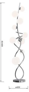 LED Lampadar NANCY Wofi 3014-907 9xG9/3,5W/230V crom lucios