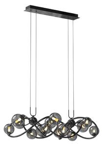 Lustră LED pe cablu NANCY Wofi 7014-1405 14xG9/3,5W/230V negru/crom