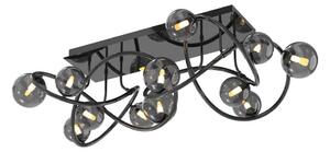 Lustră LED aplicată NANCY Wofi 9014-1205 12xG9/3,5W/230V negru/crom