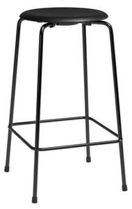High Dot™ Counter Stool 4-legs Intense leather Black - Fritz Hansen