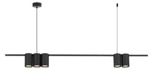 Lustră pe cablu GENESIS 5xGU10/8W/230V negru
