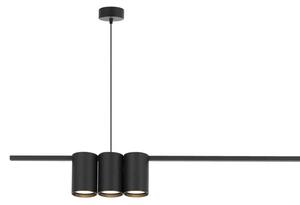 Lustră pe cablu GENESIS 5xGU10/8W/230V negru
