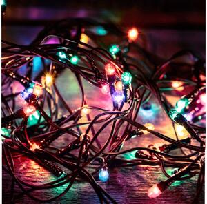 Ghirlandă luminoasă LED de exterior pentru Crăciun, 500 LED-uri/230V, 8+4 funcții, 40 m, IP44, multicoloră