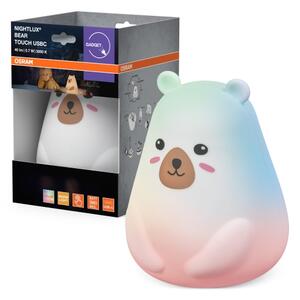 Osram - LED RGBW Lampă de veghe tactilă pentru copii NIGHTLUX BEAR LED/0,7W/3,7V 1200 mAh