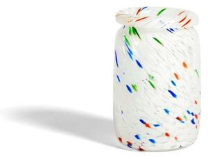 Splash Vase Roll Neck Medium White Dot - Hay