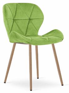 Scaun de masa MANGO VELVET, verde deschis