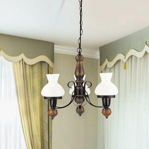 Rabalux Petronel lampă suspendată 3x60 W negru-maro 7078