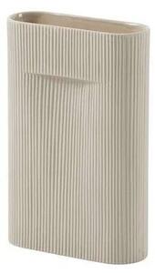 Ridge Vase H35 Beige - Muuto