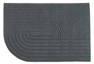 Relevo Covor 170x240 Burnt Întuneric Green - Muuto