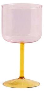 Tint Wine Glass Set of 2 Pink/Yellow - HAY