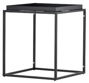 Masuta de cafea metalica PORTO 45x45 cm, negru